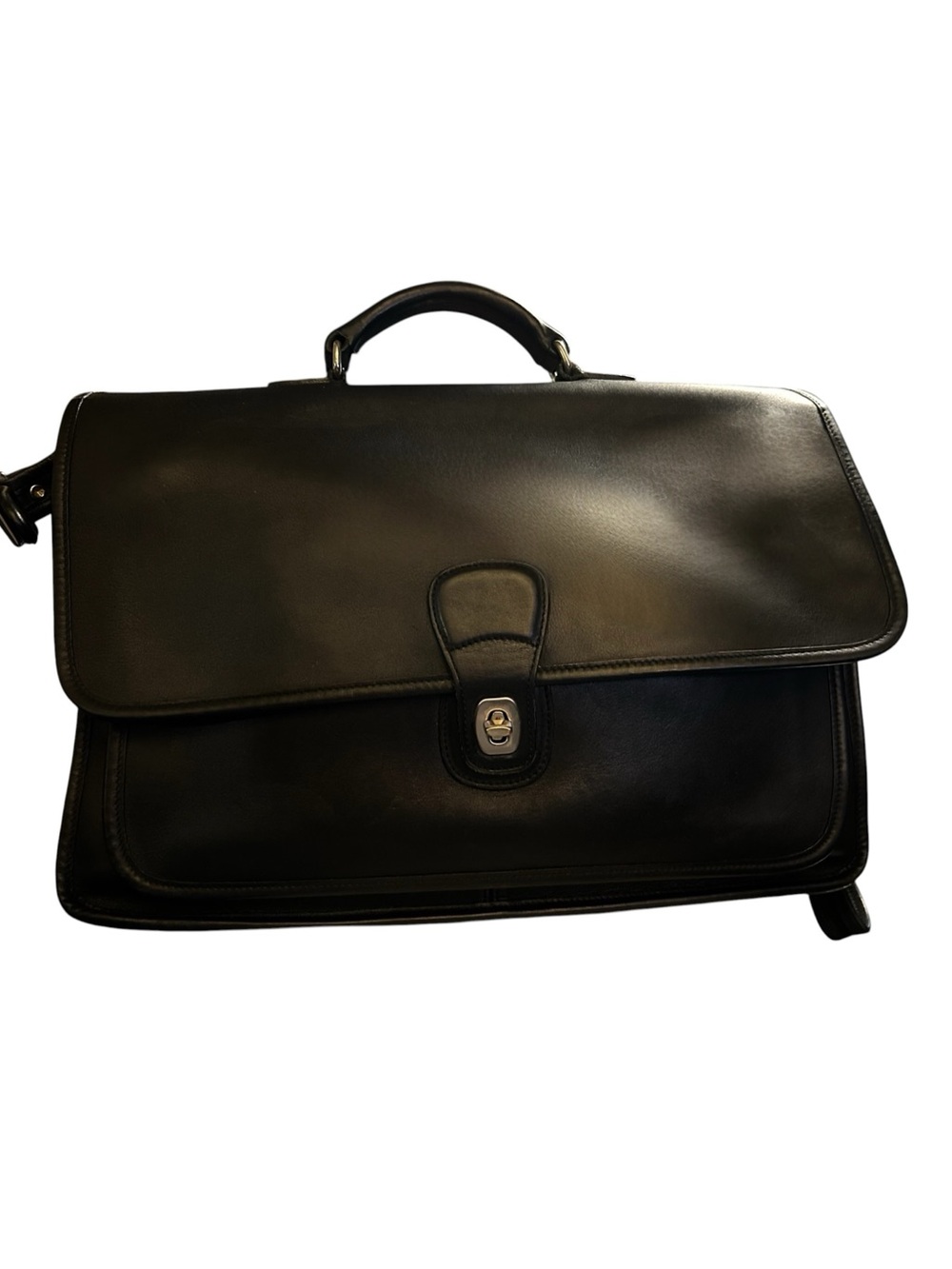 Vtg Coach Metropolitan Brief Bag Black Leather #5180 seen on Devil Wears Prada 2 - Picture 5 of 12